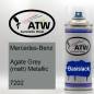 Preview: Mercedes-Benz, Agate Grey (matt) Metallic, 7202: 400ml Sprühdose, von ATW Autoteile West.